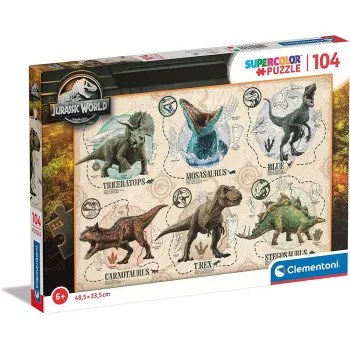 CLEMENTONI PUZZLE 104 JURASSIC WORLD 