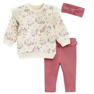 COOL CLUB MAJICA DUG RUKAV, HELANKE I TRAKA ZA KOSU MIX