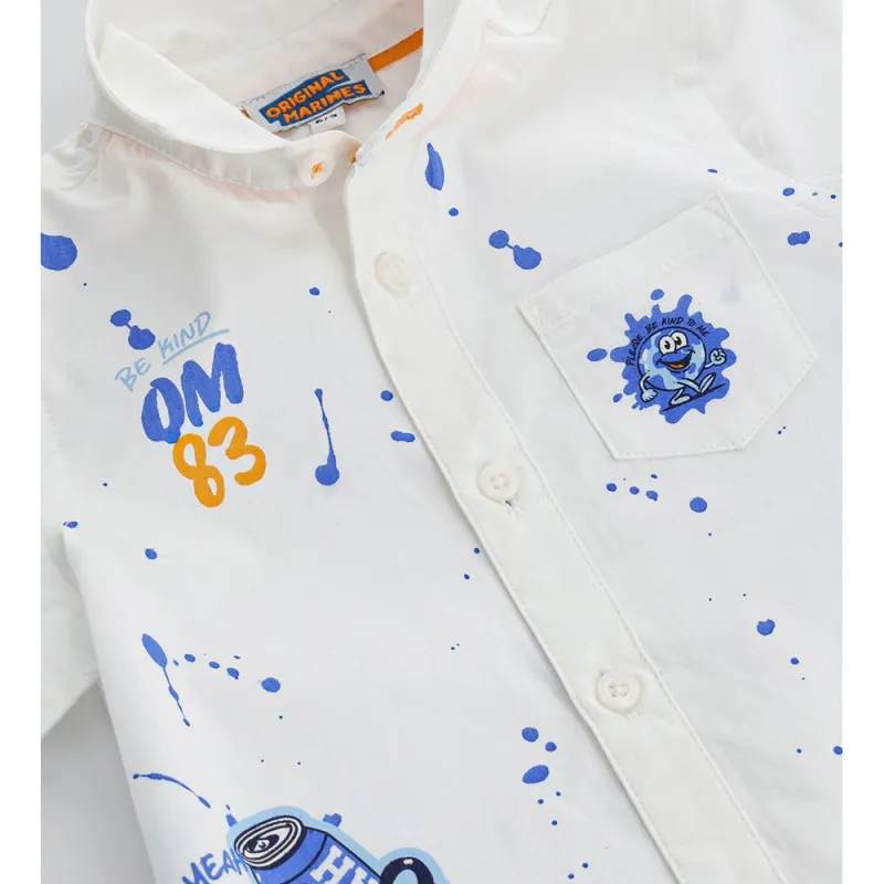 ORIGINAL MARINES MAJICA KRATAK RUKAV INDIGO VARSITY