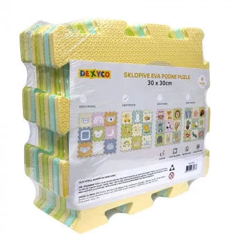 PODLOGA PUZZLE MAT ANIMALS &NUMBERS 