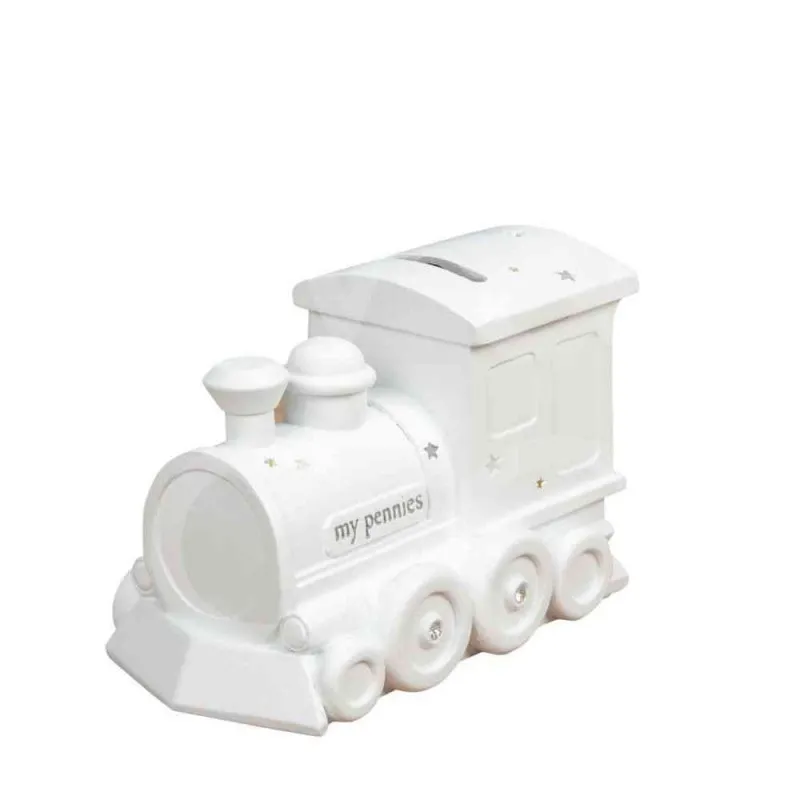 WIDDOP AND CO KASICA WHITE RESIN MONEY BOX