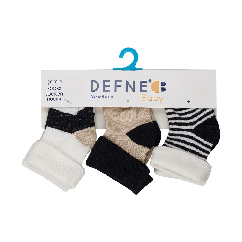 DEFNE CARAPE BOY GEO CREAM 3 KOM 