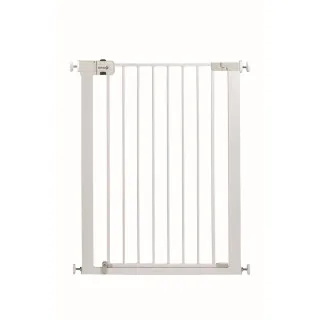 SAFETY 1ST ZASTITNA OGRADA EASY CLOSE EXTRA VISOKA METALNA BELA