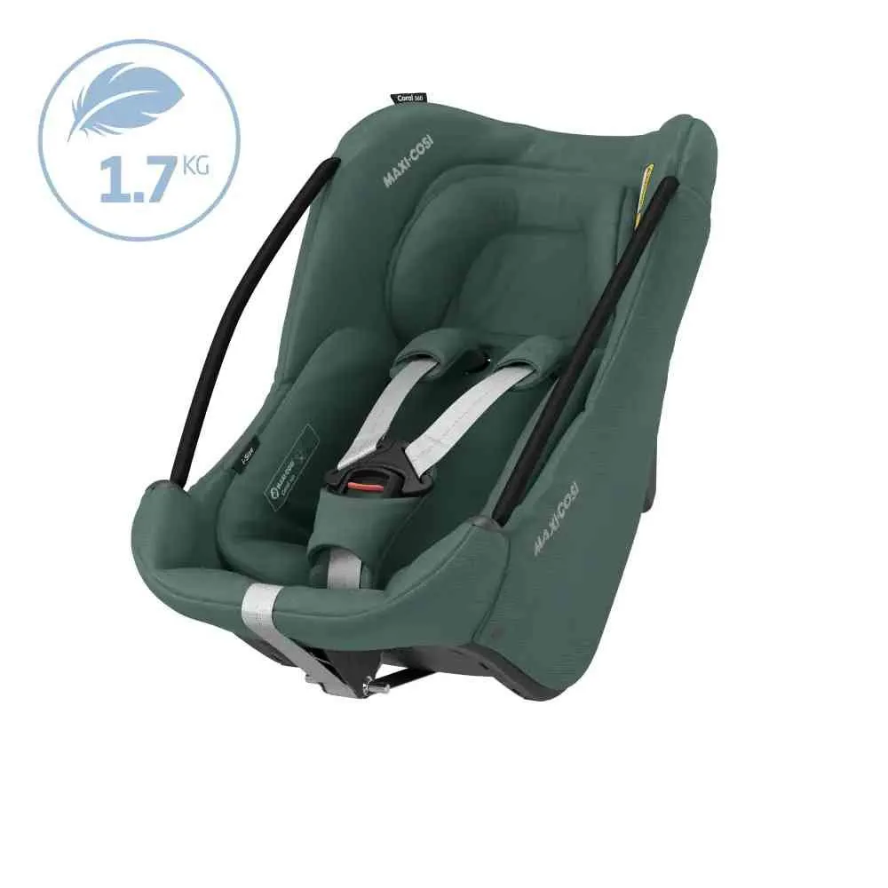 MAXI COSI AUTO SEDISTE I-SIZE (40-75CM) CORAL 360 ESS GREEN-BLACK 