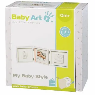 BABY ART RAM ZA SLIKE SA KOMPLETOM ZA DVA OTISKA 