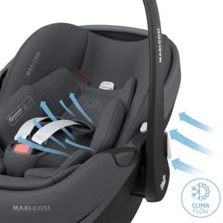 MAXI COSI AUTO SEDISTE I-SIZE (40-87 CM) PEBBLE 360 PRO2 TWILLIC GRAPHITE 