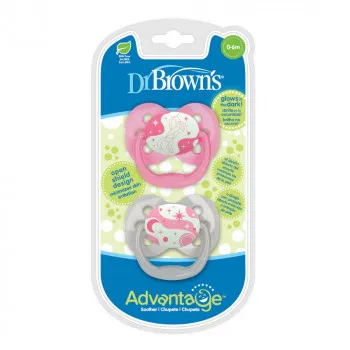 DR BROWNS ADVANTAGE SVETLECA VARALICA 0-6M -ROZE 