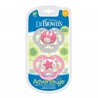 DR BROWNS ADVANTAGE SVETLECA VARALICA 6-18M -ROZE