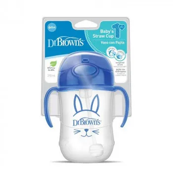 DR BROWNS TRENING CASA SA SLAMCICOM I RUCKAMA 270ML PLAVA 