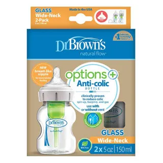 DR BROWNS STAKLENA OPTIONS WIDE NECK FLASICA 150ML 2 U PAKOVANJU