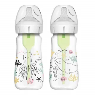 DR.BROWNS PLASTICNA OPTIONS+ BOCICA SA DIZAJNOM OKEANA 270ML- 2 U PAKOVANJU