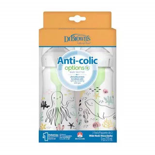 DR.BROWNS PLASTICNA OPTIONS+ BOCICA SA DIZAJNOM OKEANA 270ML- 2 U PAKOVANJU
