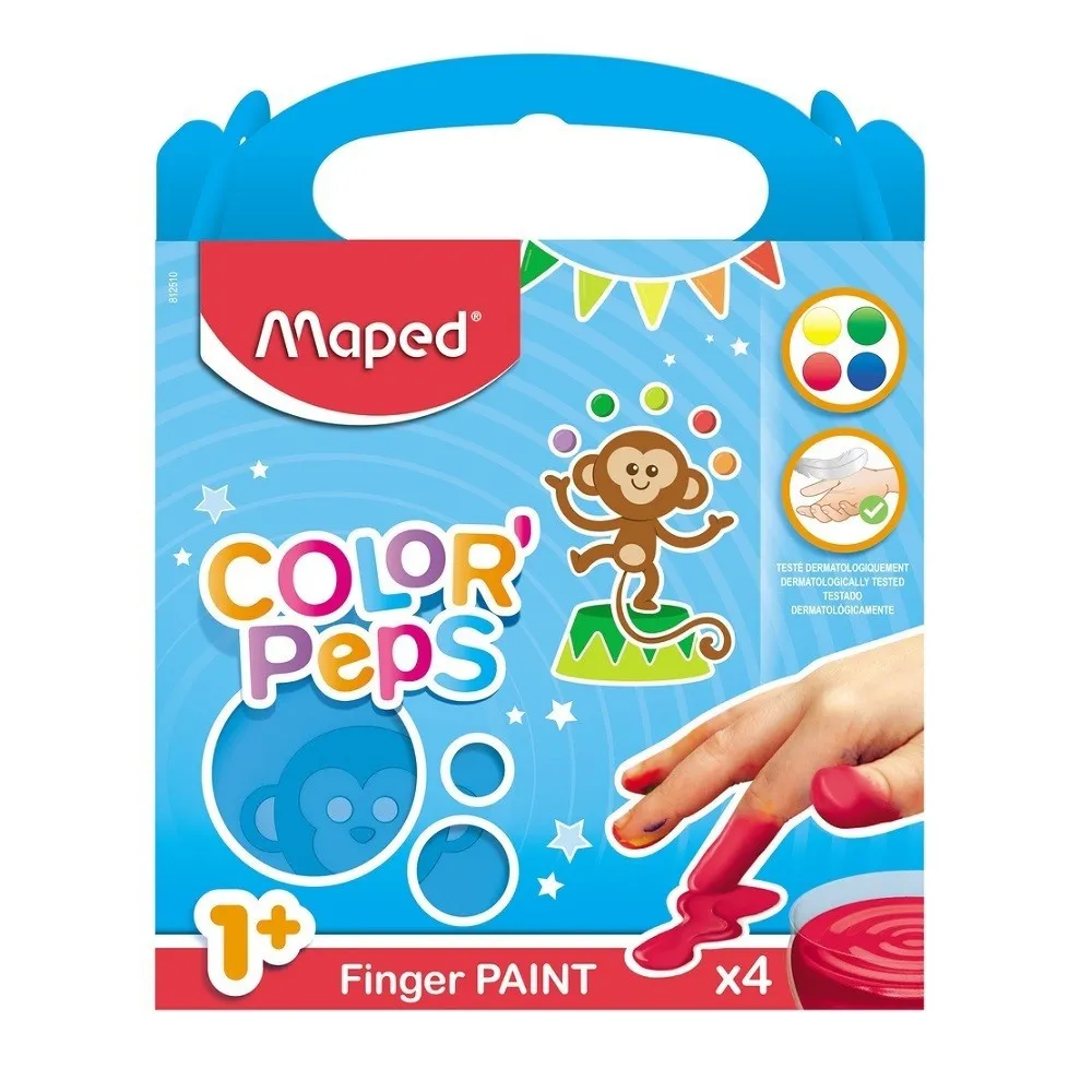 MAPED BOJE ZA PRSTE 80G X4 