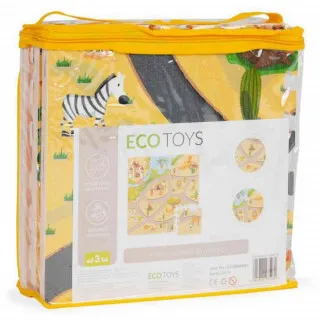 PODLOGA ZA IGRU ZA DECU SAFARI PUZZLE 9 ELEMENATA 93X93CM 