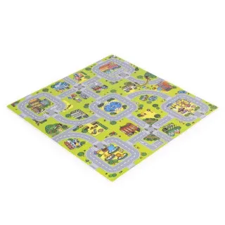 VELIKA PODLOGA ZA IGRU EVA FOAM CITY 90 5X90 5 CM 21 DEO ECOTOYS 