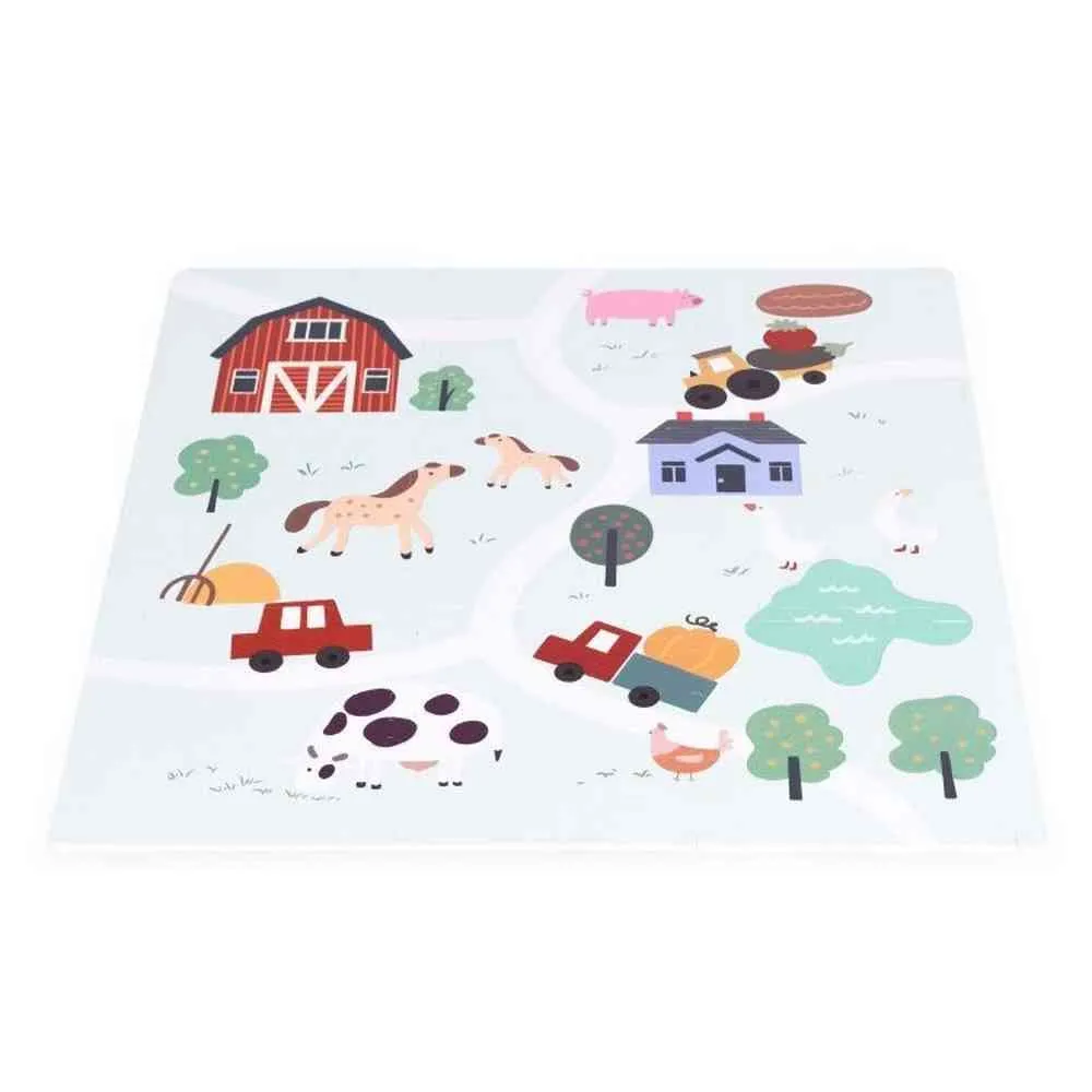 VELIKA PODLOGA ZA IGRU EVA FOAM FARMA 01 90 5X90 5 CM 21 DEO ECOTOYS 