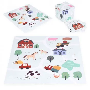 VELIKA PODLOGA ZA IGRU EVA FOAM FARMA 01 90 5X90 5 CM 21 DEO ECOTOYS 