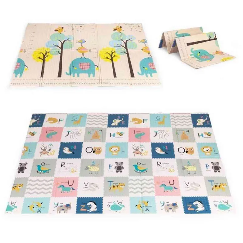 EDUKATIVNA PODLOGA ZA IGRU SA DVA LICA  SKLOPIVA SA TORBOM 200X150 ECOTOYS 