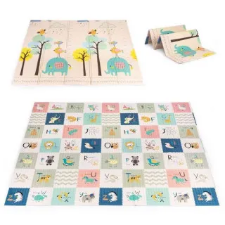 EDUKATIVNA PODLOGA ZA IGRU SA DVA LICA  SKLOPIVA SA TORBOM 200X180 ECOTOYS 