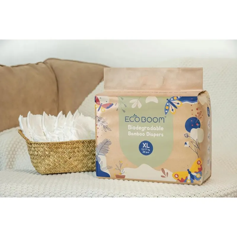 ECO BOOM PELENE BIORAZGRADIVE XL, 12-17KG, 28KOM 