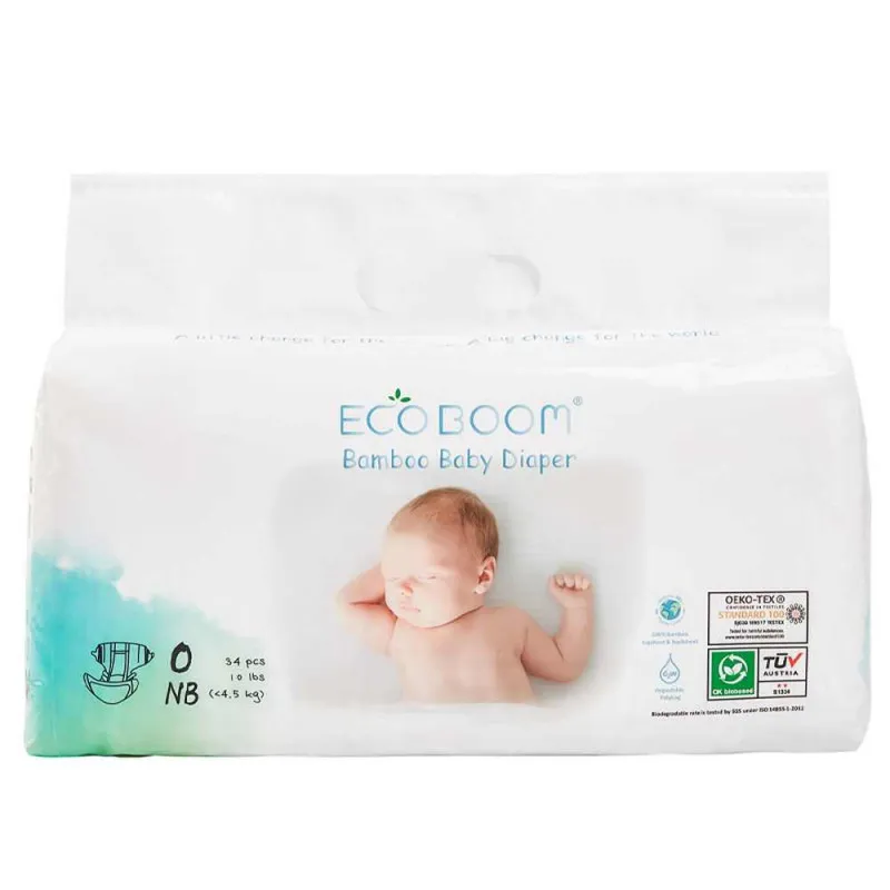 ECO BOOM PELENE BIORAZGRADIVE NEWBORN, 4.5KG, 34KOM