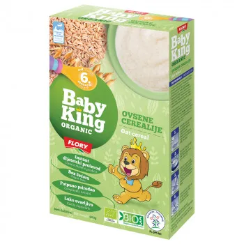 BABY KING ORGANIC CEREALIJE OVAS 6M+ 200G 