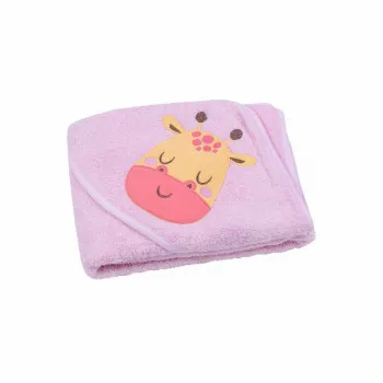 MY BABY PESKIR 100X100 ZIRAFA, PUDER ROZE NSB-2PE1D29 