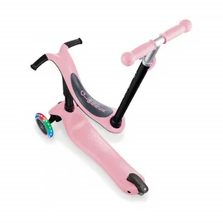GLOBBER GURALICA - TROTINET GO UP SPORTY LIGHTS PASTEL PINK 452-210-3