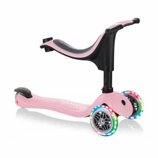 GLOBBER GURALICA - TROTINET GO UP SPORTY LIGHTS PASTEL PINK 452-210-3