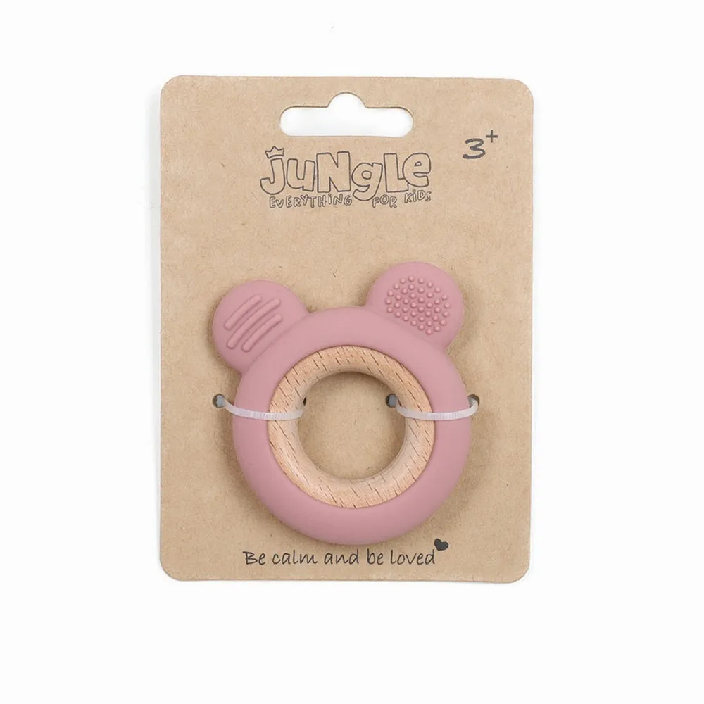JUNGLE BEBI SILIKONSKA GLODALICA ROZE 
