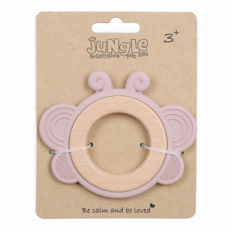 JUNGLE BEBI SILIKONSKA GLODALICA ROZE