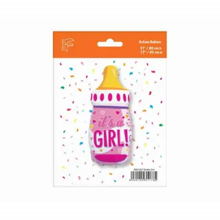 FOLIJA BALON BABY FLASICA ROZA 60CM
