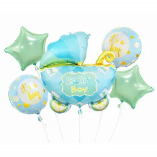 FOLIJA BALON BABY KOLICA PLAVA 5 KOM