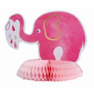 PAPIRNA DEKORACIJA BABY SLONIC ROZI 14X 18CM
