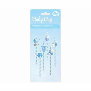 PAPIRNE SLAMCICE BABY BOY PLAVE 20CM 8KOM 