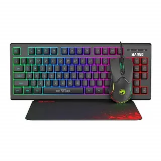 MARVO TASTATURA MIS PODLOGA USB LOOT 30 CM310 CRNI SET 