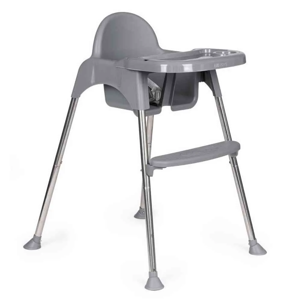 HRANILICA ZA BEBE 2U1 SA POSTOLJEM I POJASEVIMA GRAY ECOTOYS 