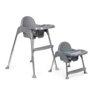HRANILICA ZA BEBE 2U1 SA POSTOLJEM I POJASEVIMA GRAY ECOTOYS 