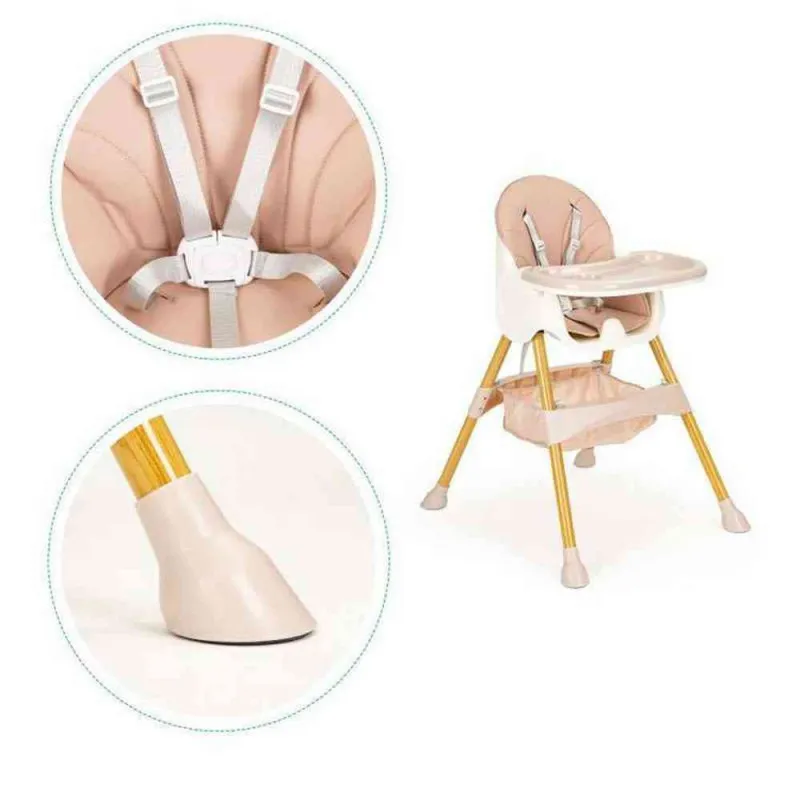 STOLICA ZA HRANJENJE 2U1 ECOTOYS PINK 