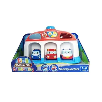 TINY TEAMSTERZ RESCUE HQ + 3 CARS SET 