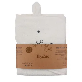 HYGGE PESKIR I RUKAVICA SET LIGHT ECROU 