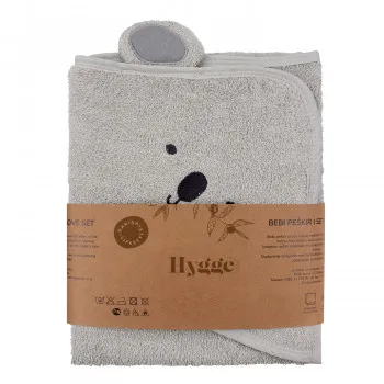 HYGGE PESKIR I RUKAVICA PASTEL GREEN 