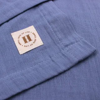 HYGGE BADEMANTIL OD MUSLINA INDIGO BLUE