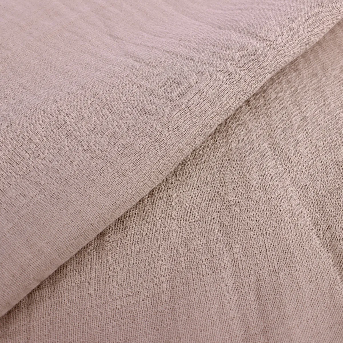 HYGGE PREKRIVAC OD MUSLINA, DVOSLOJAN, COOKIE BEIGE, 100X80CM