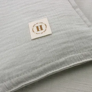 HYGGE POSTELJINA OD MUSLINA 3 DELA PASTEL GREEN