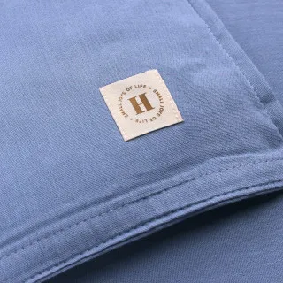 HYGGE POSTELJINA OD MUSLINA 3 DELA INDIGO BLUE 