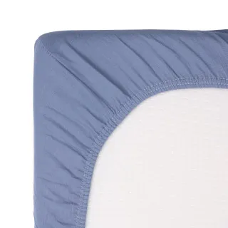 HYGGE POSTELJINA OD MUSLINA 3 DELA INDIGO BLUE 