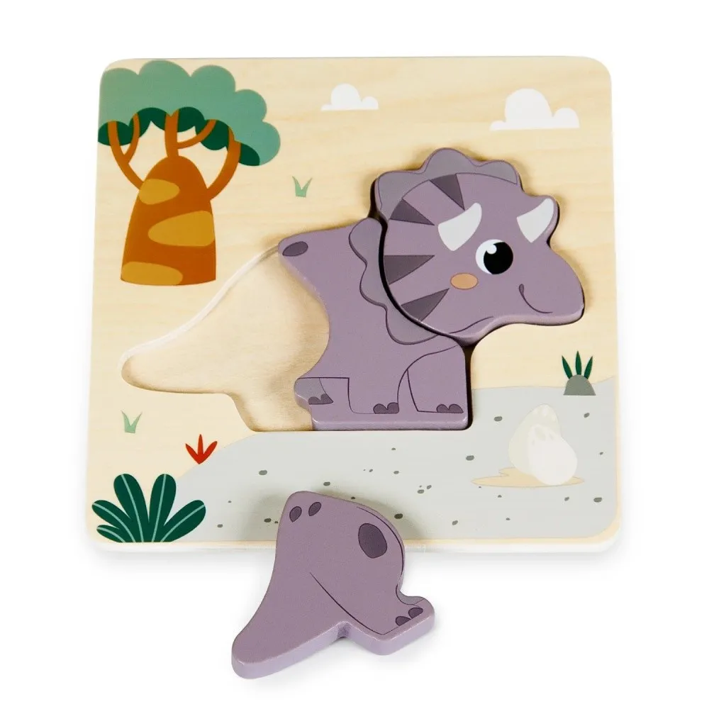 PINO 3D SLAGALICA TRICERATOPS (4 ELEMENTA) 