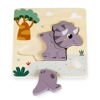 PINO 3D SLAGALICA TRICERATOPS (4 ELEMENTA) 