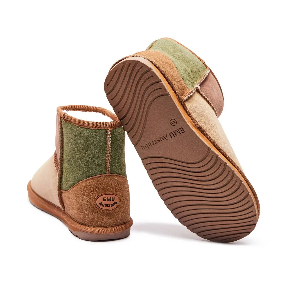 EMU JR CIZME WALLABY MINI PATCHWORK CHESTNUT 